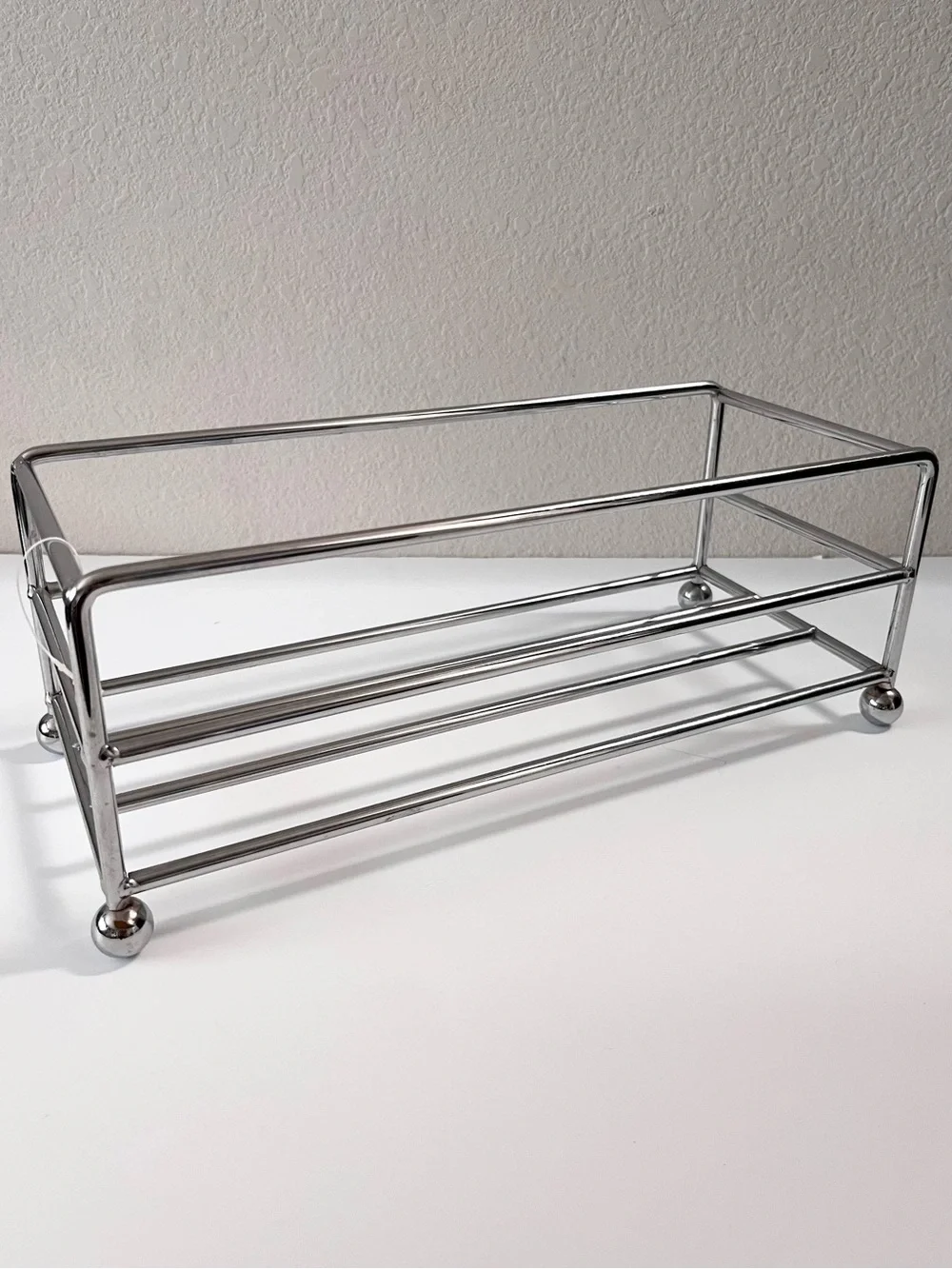 Chrome Metal storage bin